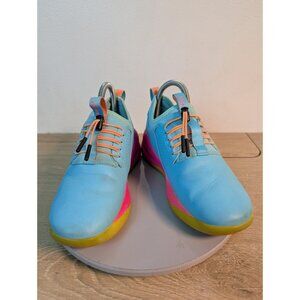 Clove Classic Supernova  Nursing Shoes Turquoise/Pink/Yellow  Women's Size 7